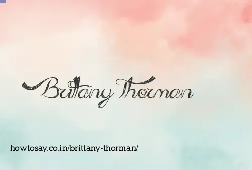 Brittany Thorman