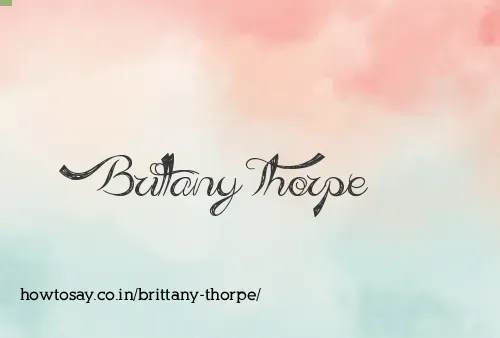 Brittany Thorpe