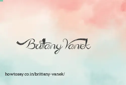 Brittany Vanek