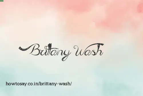 Brittany Wash