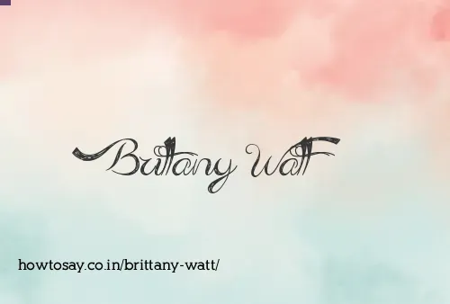Brittany Watt