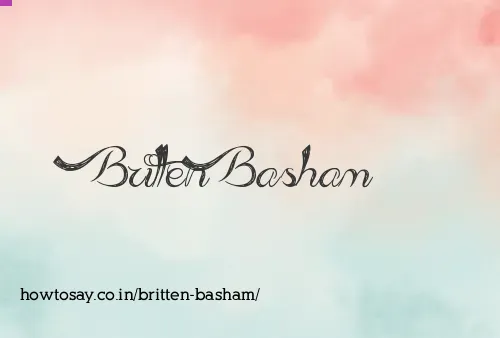 Britten Basham