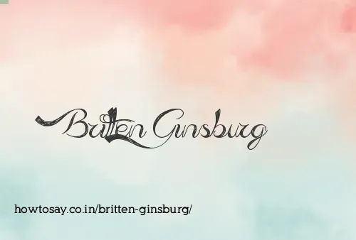 Britten Ginsburg