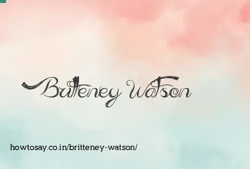 Britteney Watson