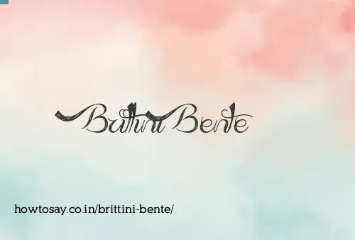 Brittini Bente