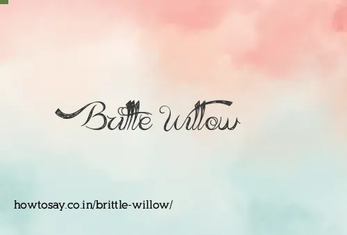 Brittle Willow