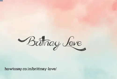 Brittnay Love
