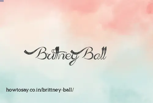 Brittney Ball