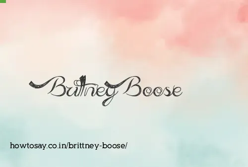 Brittney Boose