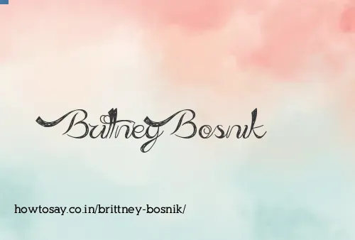 Brittney Bosnik