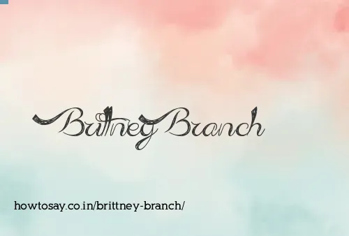 Brittney Branch