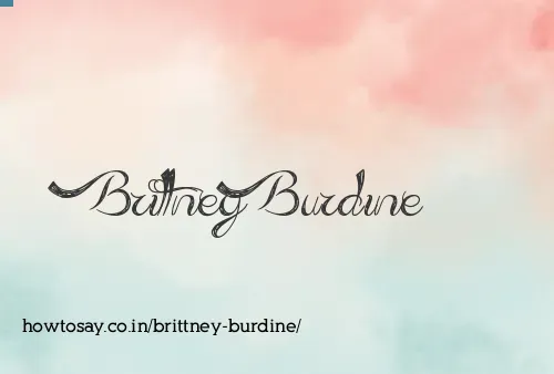 Brittney Burdine