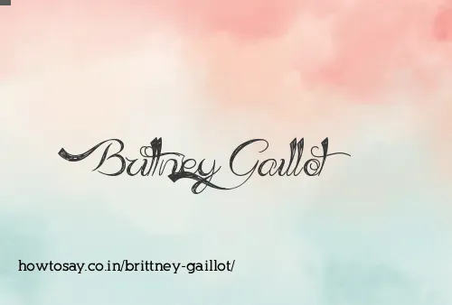 Brittney Gaillot