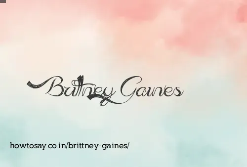 Brittney Gaines