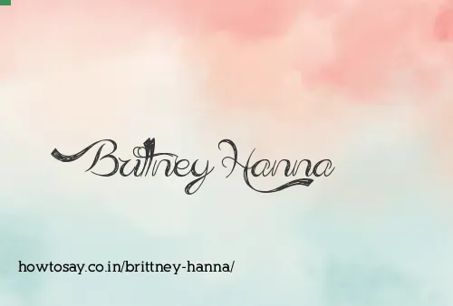 Brittney Hanna