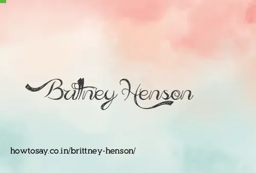 Brittney Henson