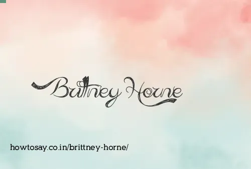 Brittney Horne