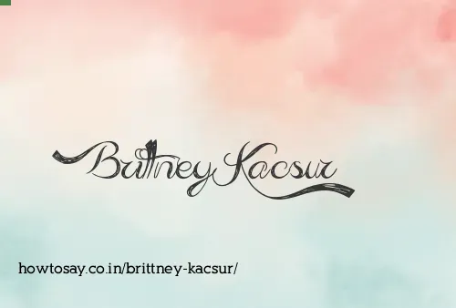 Brittney Kacsur