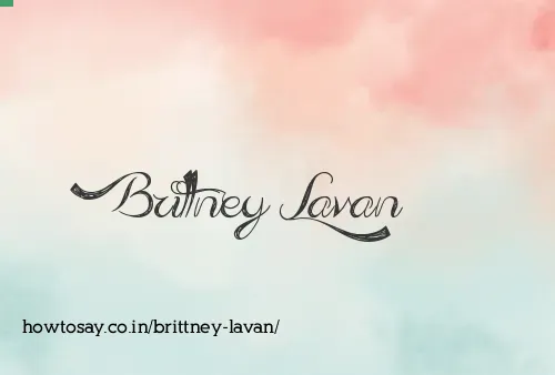 Brittney Lavan