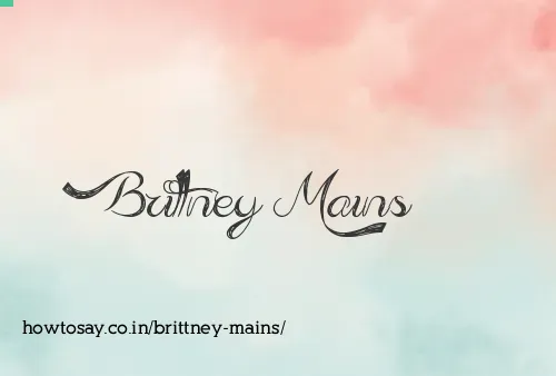 Brittney Mains