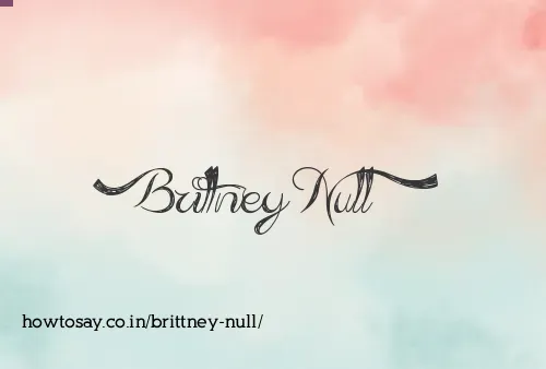 Brittney Null
