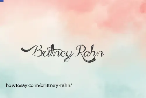 Brittney Rahn
