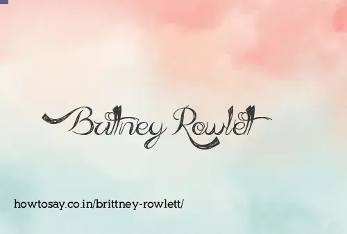 Brittney Rowlett