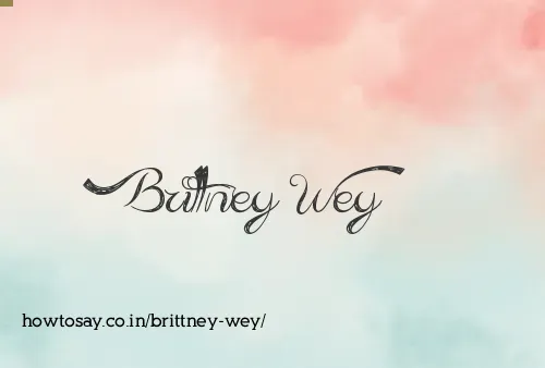 Brittney Wey