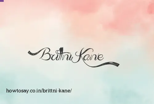 Brittni Kane