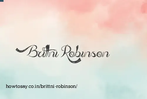 Brittni Robinson
