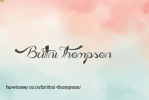 Brittni Thompson