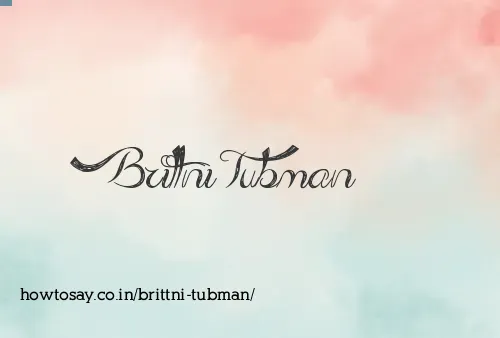Brittni Tubman