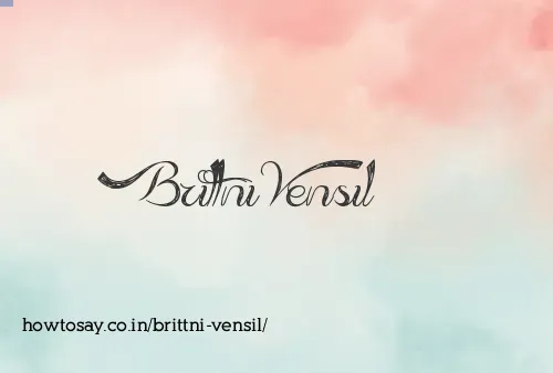 Brittni Vensil