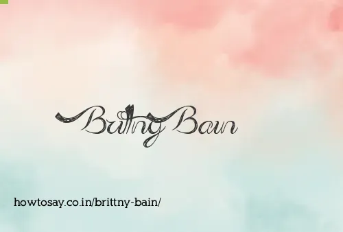 Brittny Bain