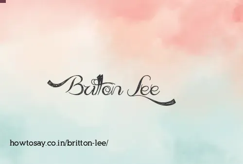 Britton Lee