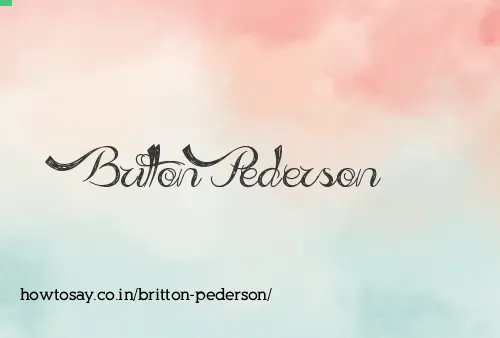 Britton Pederson