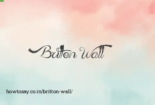 Britton Wall
