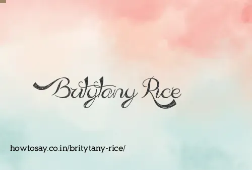 Britytany Rice