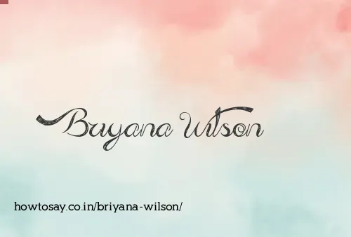 Briyana Wilson