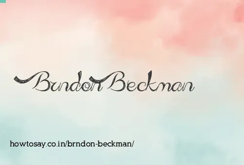 Brndon Beckman