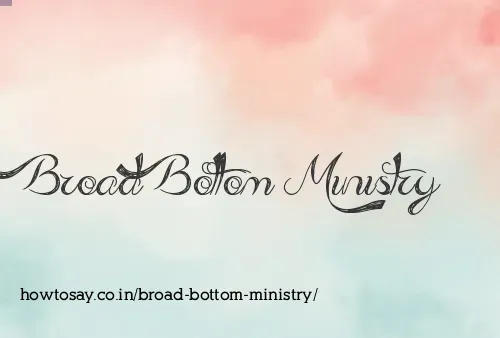 Broad Bottom Ministry