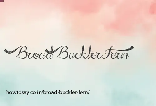 Broad Buckler Fern