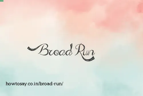 Broad Run