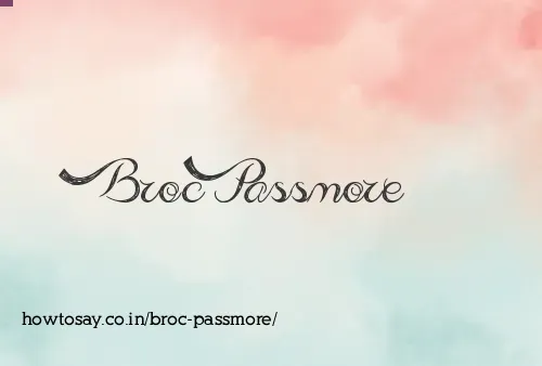 Broc Passmore