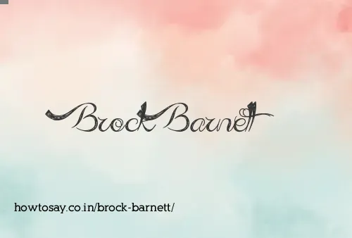Brock Barnett