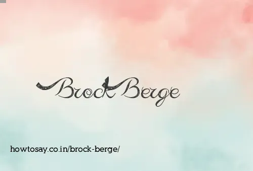 Brock Berge