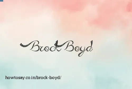 Brock Boyd