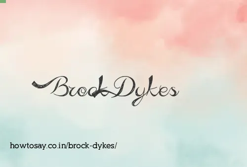 Brock Dykes
