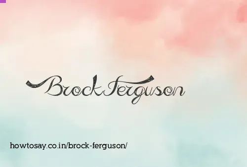Brock Ferguson