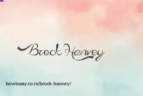 Brock Hanvey